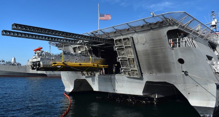 The Littoral Combat Ship (LCS) Mission Module Program successfully completed shipboard integration testing of two unmanned systems on board USS Independence (LCS 2) Jan. 14, the US Navy PEO USC Public Affairs said yesterday.