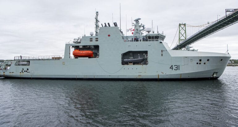 Royal Candian Navy Takes Delivery Of Her Second Arctic And Offshore Patrol Ship