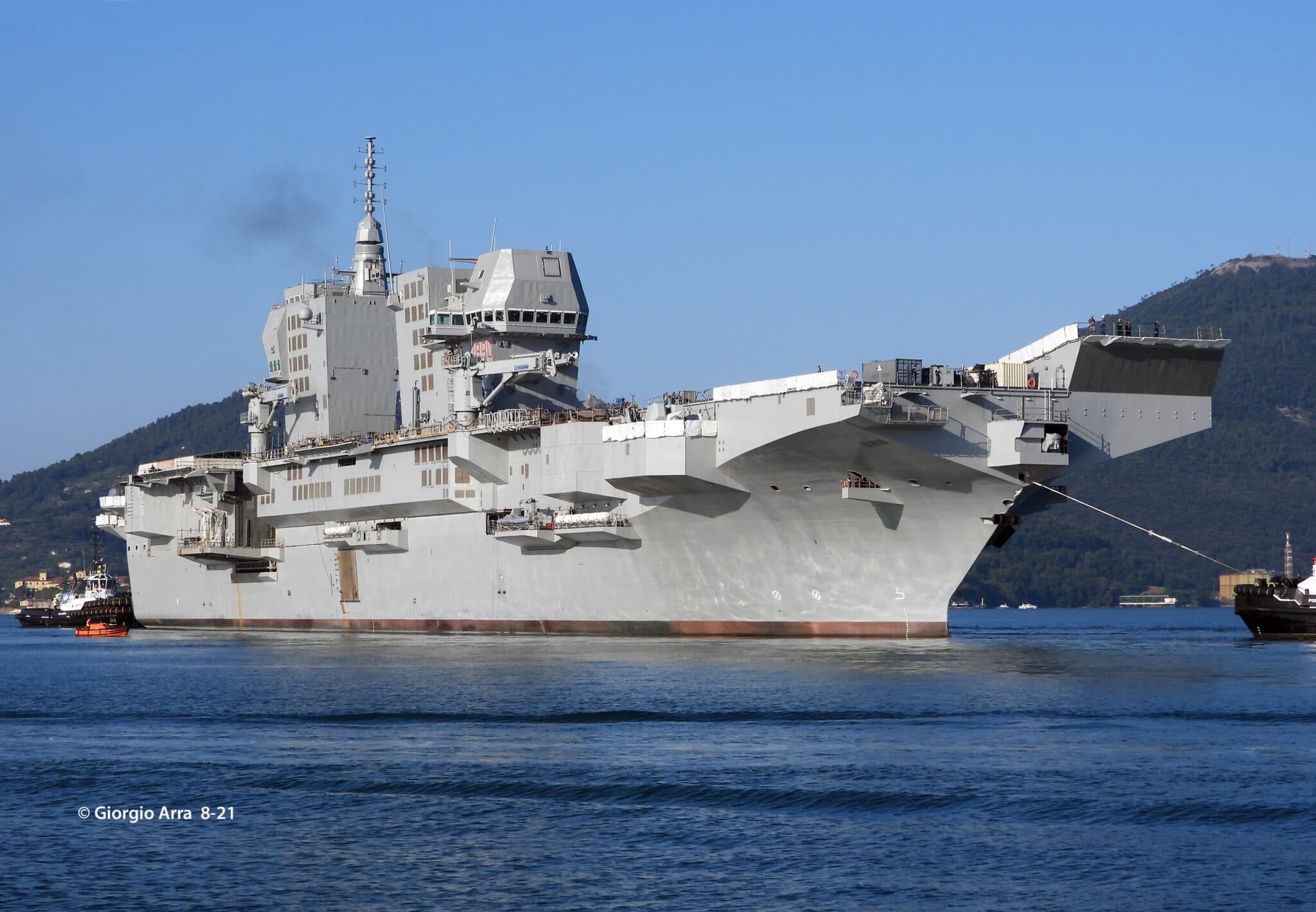 First Sea going For Italian Navy s New LHD Trieste L 9890 Naval News