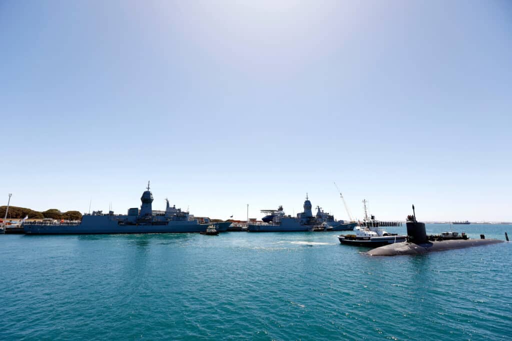 USS Mississipi visit to FBW