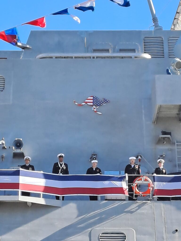 U S Navy Commissions Independence class LCS USS Canberra In Australia 