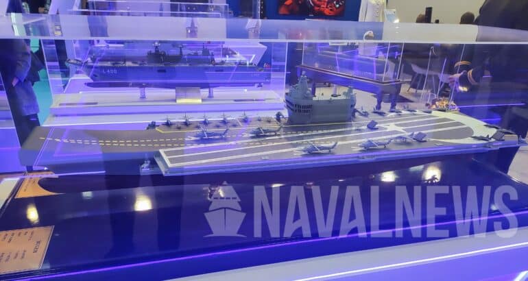 La Armada turca presenta el MUGEM, un portaaviones totalmente autóctono, en la SAHA EXPO 2024