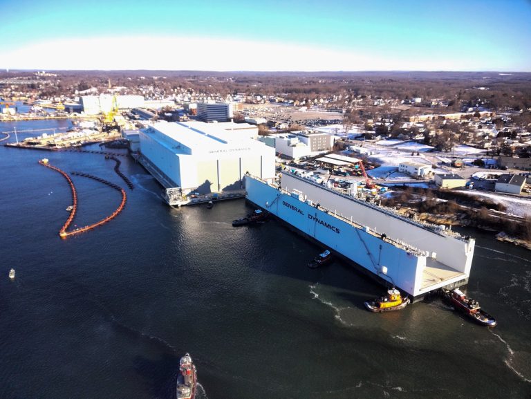 Electric Boat Receives New Floating Dry Dock To Support Columbia class 