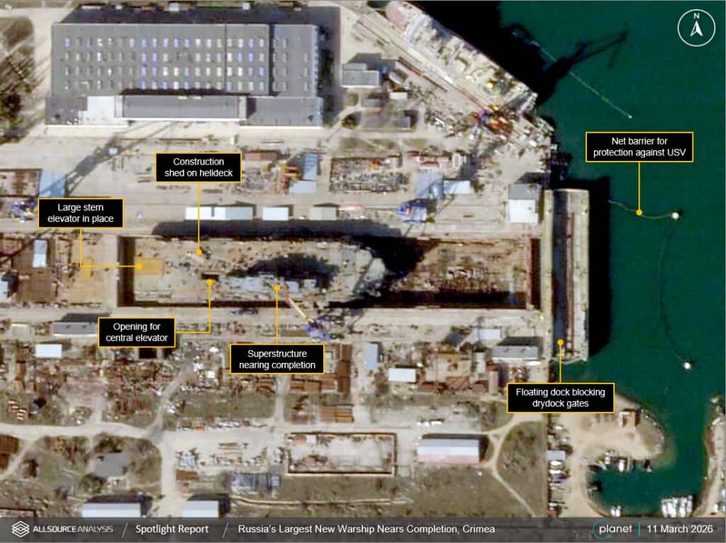 Russia's Ivan Rogov-class assault vessel nears completion