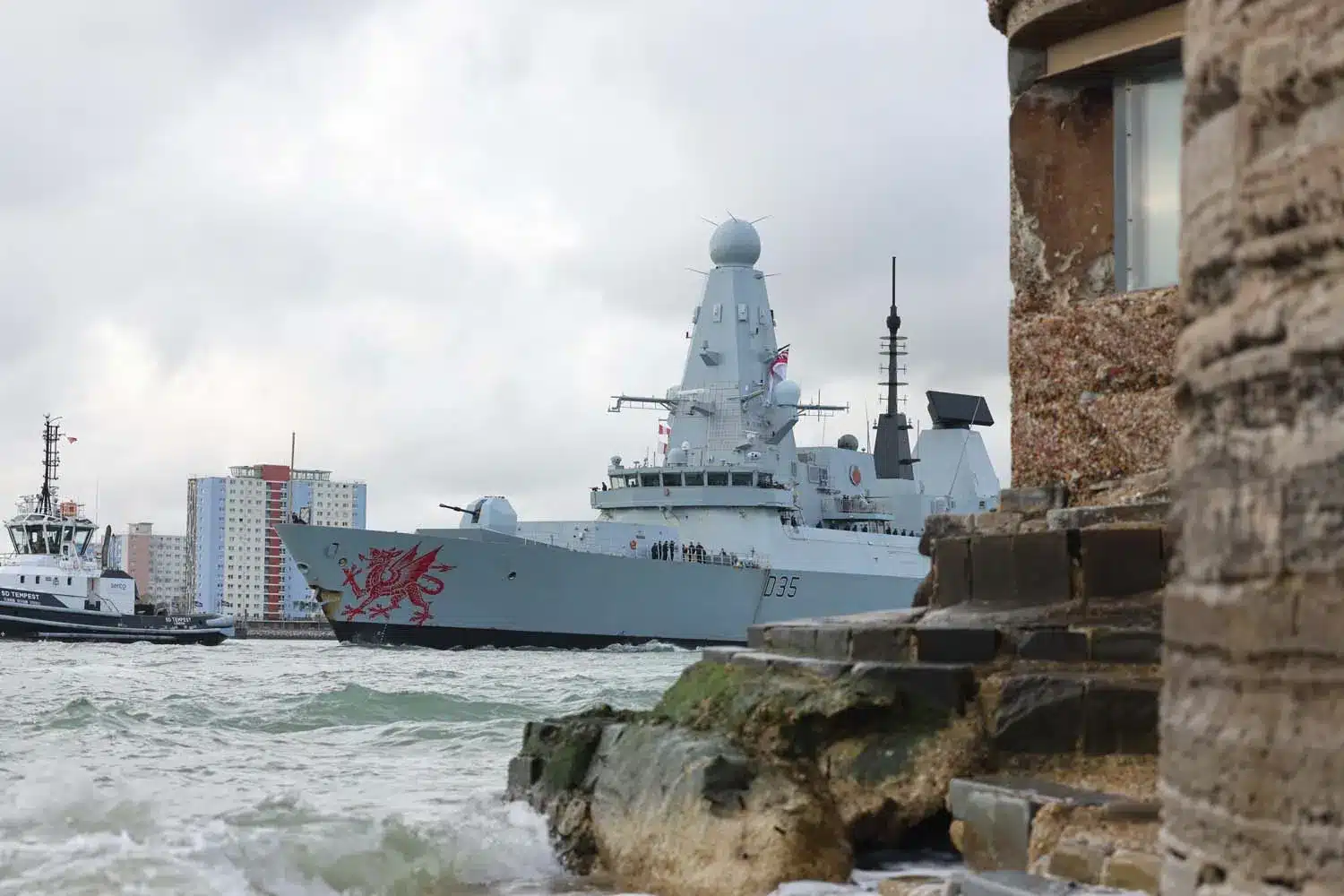 Royal Navy Type 45 destroyer HMS Dragon sails for Eastern Mediterranean mission