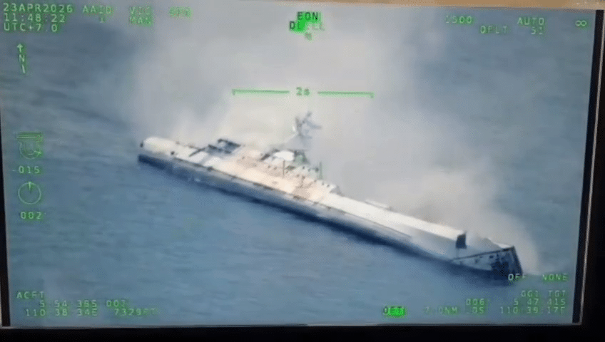 Indonesian Navy Sinks Ex-East German LST in Java Sea