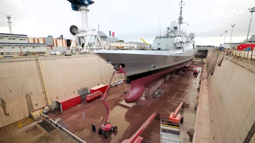 FREMM frigate maintenance dry dock Naval Group