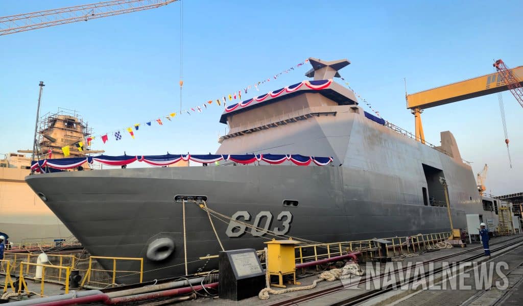 PT PAL Launches Third Tarlac-class LPD for Philippine Navy