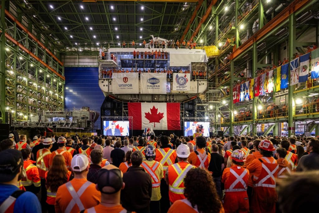 Canada celebrates keel laying for the first River-class destroyer