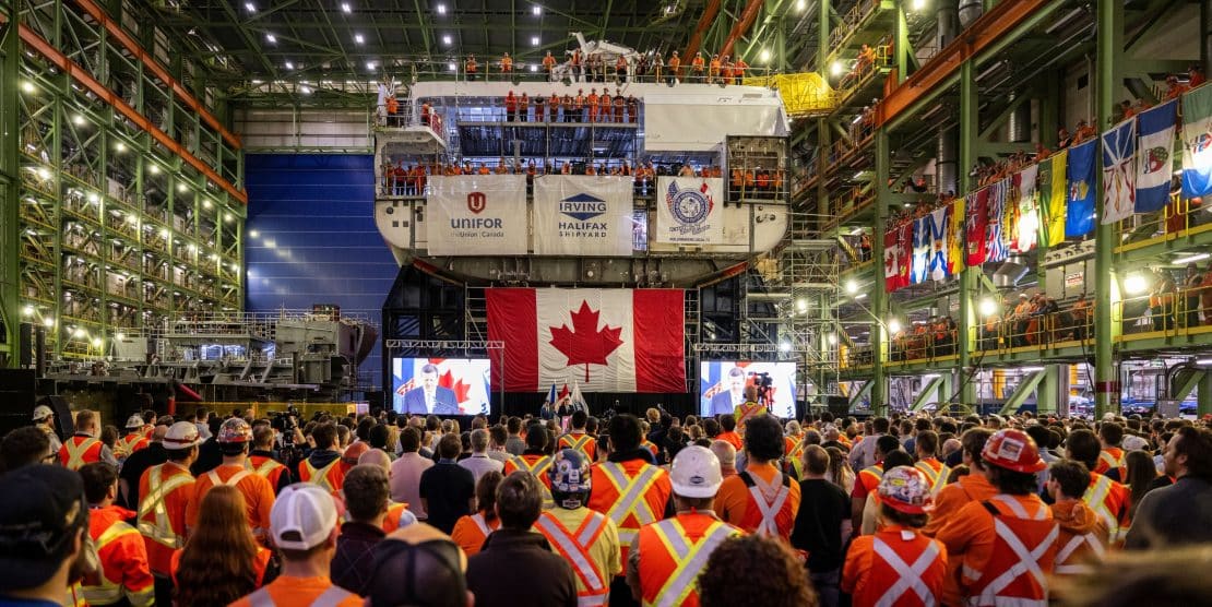 Canada celebrates keel laying for the first River-class destroyer