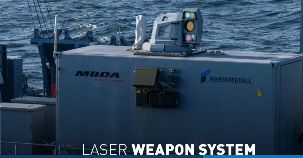 German Navy to Deploy New MBDA and Rheinmetall Laser Weapon by 2029