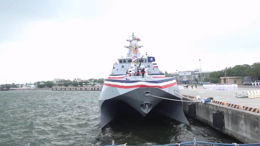 Taiwan Navy Commissions the First Tuo Chiang-class Batch 2 Catamaran Corvette