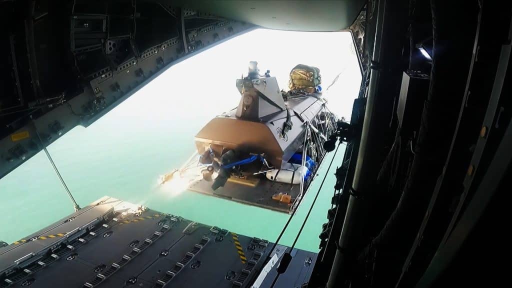 World's first USV airdrop accomplished by Kraken and Capewell