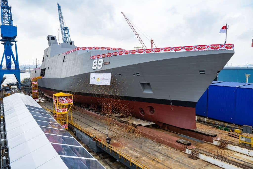 ST Engineering Launches Second Multi-Role Combat Vessel For Singapore Navy