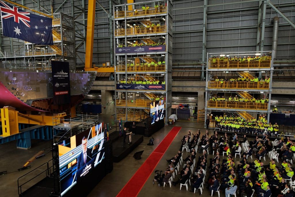 Hunter Class Frigate Keel Laying
