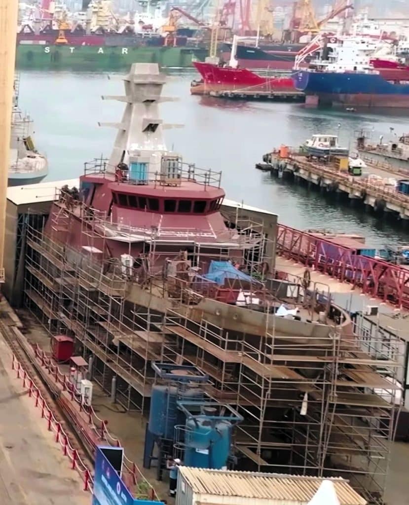 Turkish Navy’s Future FAC Takes Shape at Istanbul Shipyard