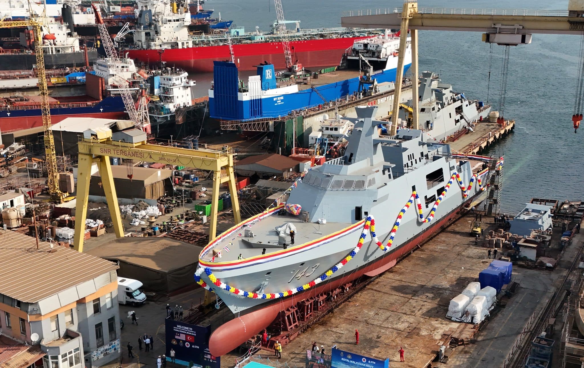 Malaysia’s Third LMS Batch II Corvette Launched in Türkiye
