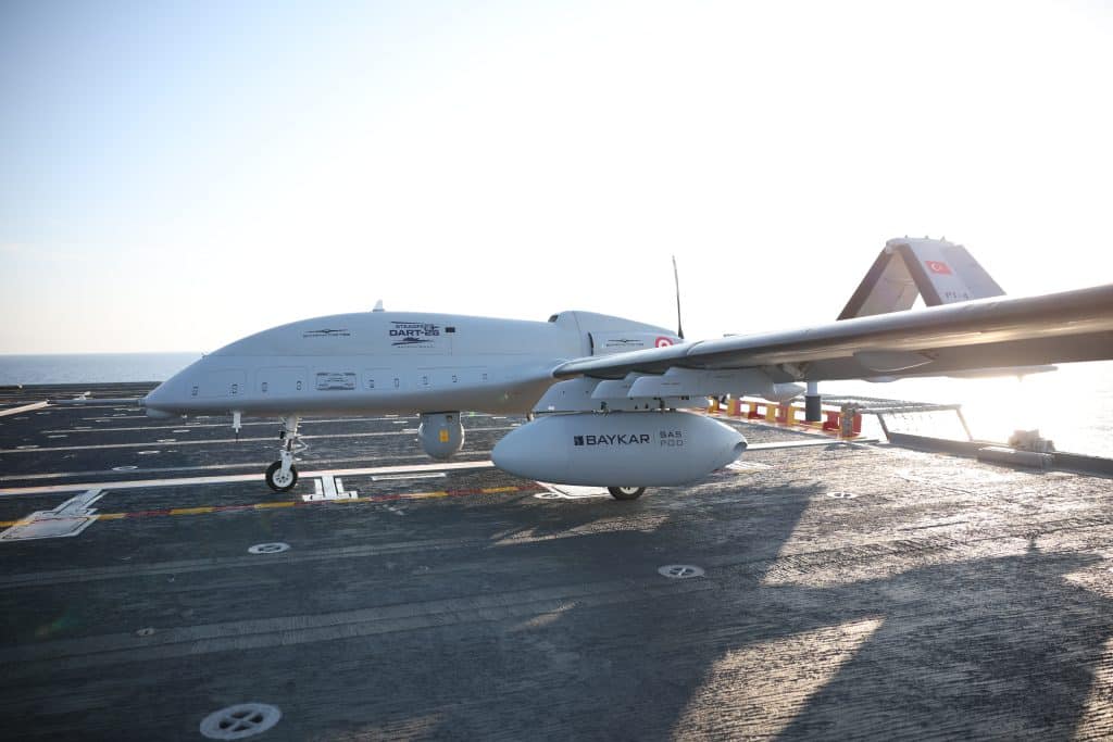 Bayraktar TB3 Drops Sonobuoys from TCG Anadolu in ASW Milestone