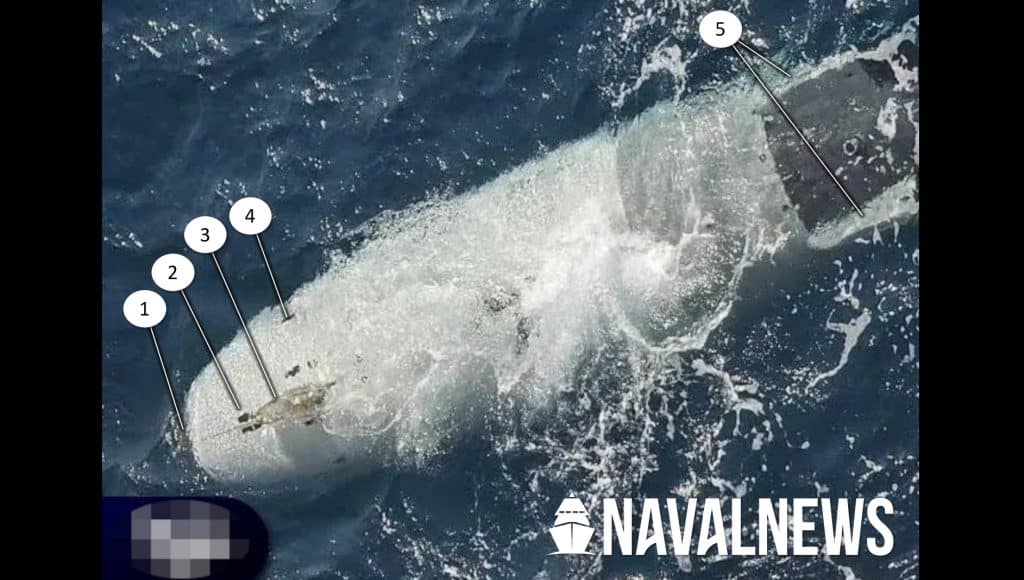 Captered submarine drone