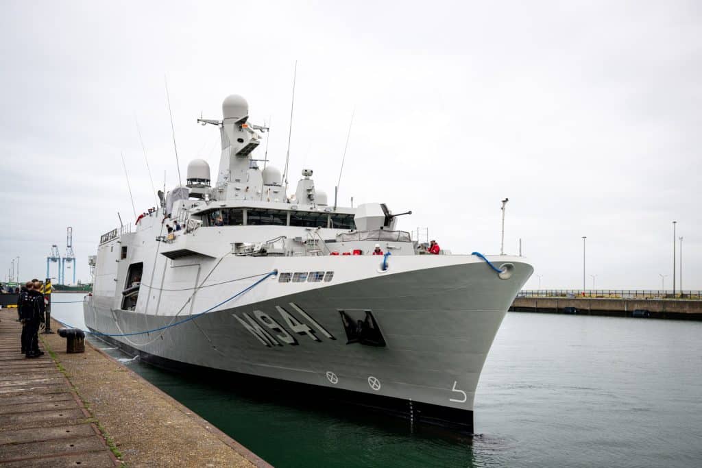 Belgium's second rMCM ship 'Tournai' Arrives in Zeebrugge