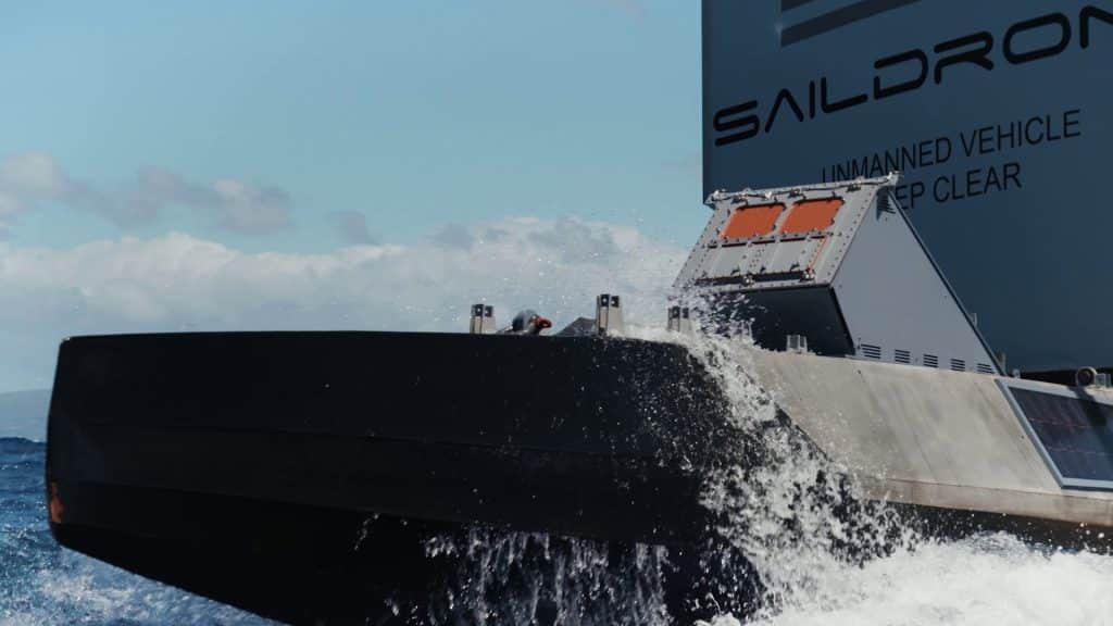Saildrone Surveyor USV Fires Lockheed Martin JAGM during RIMPAC