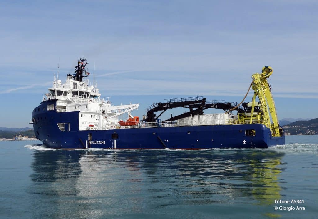 Italian Navy Integrates SAVER Submarine Rescue Suite Aboard OSV Tritone