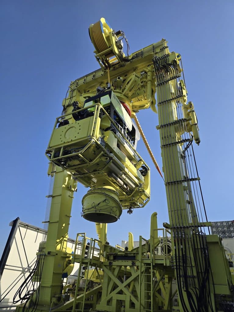 Debut embarkation for the SAVER submarine rescue suite on Italian Navy OSV Tritone