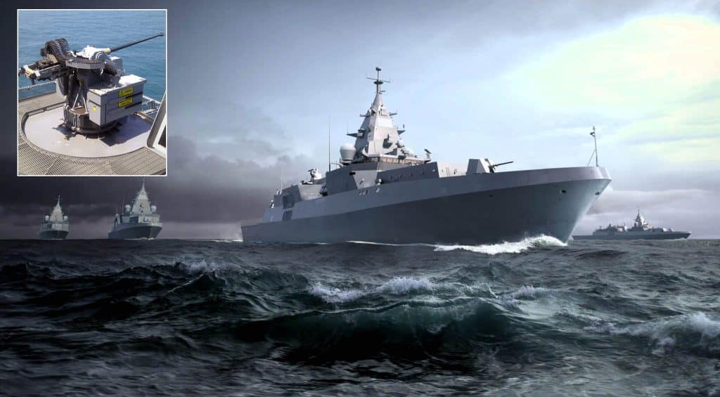 MSI Seahawk gun sytem and F128 frigate composition