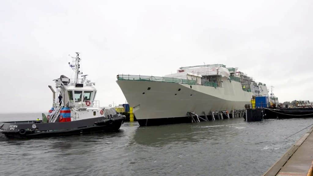Rauma Shipyard Launches Third Pohjanmaa-Class Corvette for the Finnish Navy