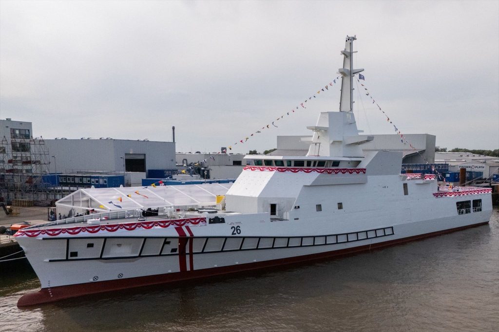 Singapore Launches First Sentinel-Class Offshore Patrol Vessel in Germany